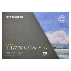 POTENTATE 遵爵 全棉水彩本 32K 20張 Z4920851, 1組