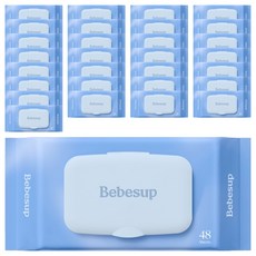 Bebesup 廁所專用可沖濕式衛生紙, 48張, 55g, 30包
