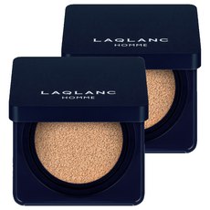LAQLANC 男用Super Shield自然光澤氣墊粉餅 14g, 3號, 2個