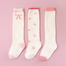 cocoB DOROTHY 兒童用 Boni Bow 全尺寸防滑及膝襪 3入組