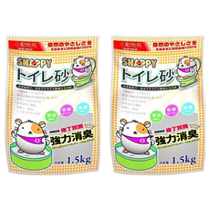 SNAPPY 小動物砂 無香, 1.5kg, 2袋