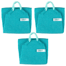 WESSEN 竹製手柄長版沐浴巾, 薄荷, 1入, 3個