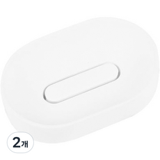 JLIFE Comely 矽藻土肥皂盤, 白色, 2個