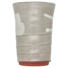 土物白流手握杯, 1個, 白色