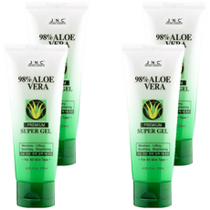 JNC 알로에베라 프리미엄 슈퍼젤, 120ml, 4개
