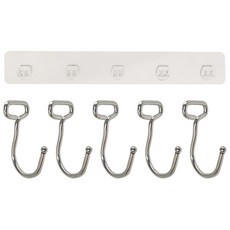 Easy 易立家 無痕掛勾 大五勾, 透明色, 1組