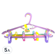 名仕 ac果凍防滑衣架4個 附夾子, pj785, 5組