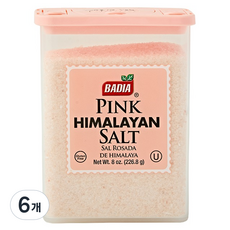 바디아 히말라야 핑크 솔트, 226.8g, 6개