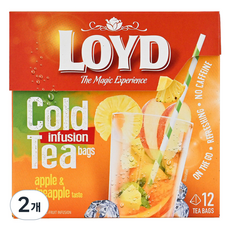 LOYD Loyd蘋果&鳳梨冰茶, 2個, 12入, 2.5克