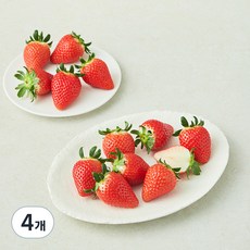논산 한단 비타베리 딸기, 500g(대과), 4개
