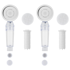 홈마블 여행용 3중필터 샤워기 + 바디필터 세트, 2세트, 혼합색상