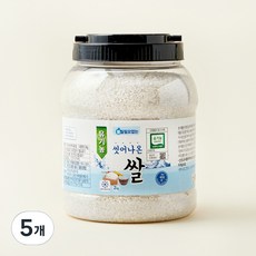 유기농 불릴필요없는 씻어나온 쌀, 2kg, 5개, 상등급