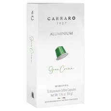 CARRARO 經典濃縮GRAN CREMA 咖啡膠囊 適用Nespresso Original 膠囊咖啡機, 5.5g, 10個, 1盒