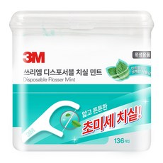 3M 單線拋棄式薄荷牙線, 1個, 136入