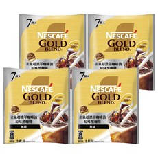 NESCAFE 雀巢咖啡 金牌濃縮咖啡 原味, 7個裝, 4個, 11g