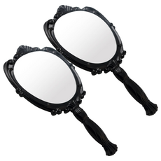 CHILSUNG Lavina 手拿鏡 大, 黑色, 2個