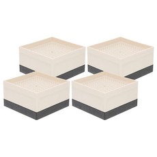 家具防滑墊高塊 樹脂纖維塑料材質 TPU軟膠, 杏色, 1組