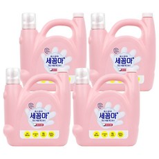 세균아꼼짝마 대용량 항균 버블 핸드워시 파우더향 리필용, 3.5L, 4개