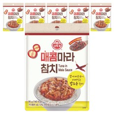 오뚜기 매콤 마라참치 파우치, 95g, 6개
