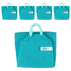 WESSEN 竹製手柄長版沐浴巾, 薄荷, 1入, 5個