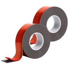 Skora 超強力泡棉雙面膠帶 戶外用 灰色 1.9cm x 2m, 2個