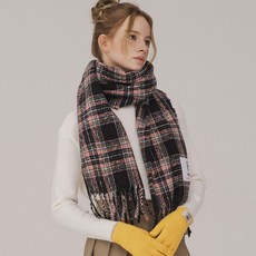 미치코런던 켈시 체크 머플러 목도리