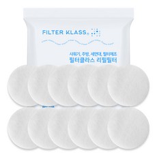 家用兼容浴室蓮蓬頭過濾棉片, 12個