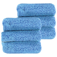 CLEAN 克林 抹布 淺藍色 30 x 30cm 吸水力強、不易掉毛絮 適用於廚房、浴室等多種清潔用途, 6條