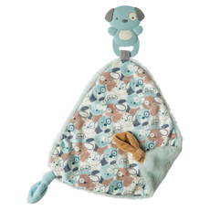 Mary Meyer 蜜兒 固齒安撫巾 QQ狗 矽膠材質 口慾期安撫 柔軟材質 打結角角, 1個