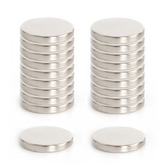 強力圓形磁鐵 20mm x T 3mm, 20個, 單一顏色