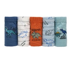 恐龍印花三角兒童內褲 5件組