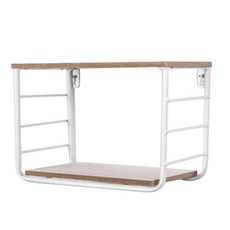 JHCompany極簡兩層壁掛式置物架 白色, 1個