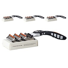 Rage Society 剃須刀套組, 剃須刀柄 + 5 刀片刀片架 4p, 4套