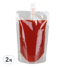 띵파우치 투명 스파우트 파우치 9파이 300ml, 40개입, 2개