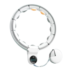 MICHAEL FITNESS 麥克健身 智能爆汗呼拉圈, 白色, 智能模式, 靜音滑軌, 金屬卡扣, 全機可拆, 1個, 1.24kg