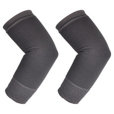 LEADER X 台灣製 竹碳石墨烯能量機能護肘 護踝 兩用, 黑灰色, 1個