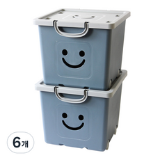 보노하우스 국내 제조 모던 해피박스, 네이비, 6개