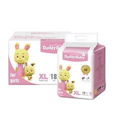 Daddy Baby 優質褲型尿布 女童, XL, 72片
