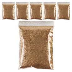 대용량 진주 슬라임 네일 공예 반짝이 펄 파우더 100g, 로즈골드, 6개
