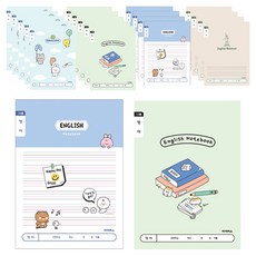 ibis 小學1-2年級 英文寬格A筆記本, 隨機出貨, 20個