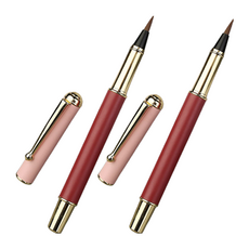 達薩巴巴 高級軟毛扇形刷, 緋紅色, 2個