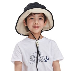 SUN GLADE 兒童款UV素色哨子漁夫帽