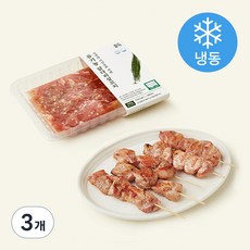 올계 유기가공식품인증 닭다리살 꼬치 (냉동), 250g, 3개
