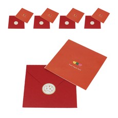 Inp Icon立體卡片A 愛心 11*11cm 5入, 紅色, 1組