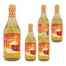萬家香 糯米醋 100%純天然釀造 無添加防腐劑, 595ml, 5瓶