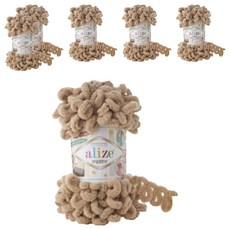 alize 퍼피 핑거니팅 뜨개실, 262 베이지, 6개