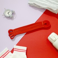 스포홀릭 턱걸이 라텍스 근력 운동 철봉 풀업밴드 2단계, 레드, 1개