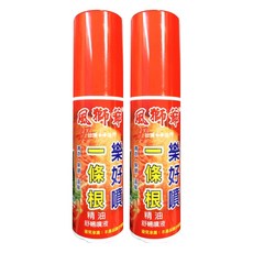 風獅爺 金門一條根樂好噴舒緩噴劑 熱感, 2瓶, 1入