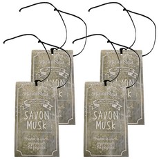 John's Blend 室內吊掛式香氛紙片, 純淨麝香, 4片