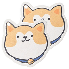 霜山 膨脹木漿棉海綿 柴犬 新款專利 可愛造型 木漿棉材質 高效清潔 廚房清潔好幫手, 2入